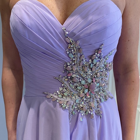 Jovani Strapless Skater Dress - Picture 4 of 4